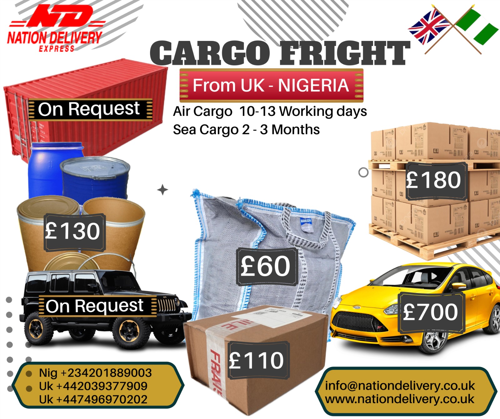 Vehicle shipping service to nigeria